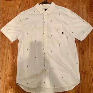 Vans short sleeve skeleton button down